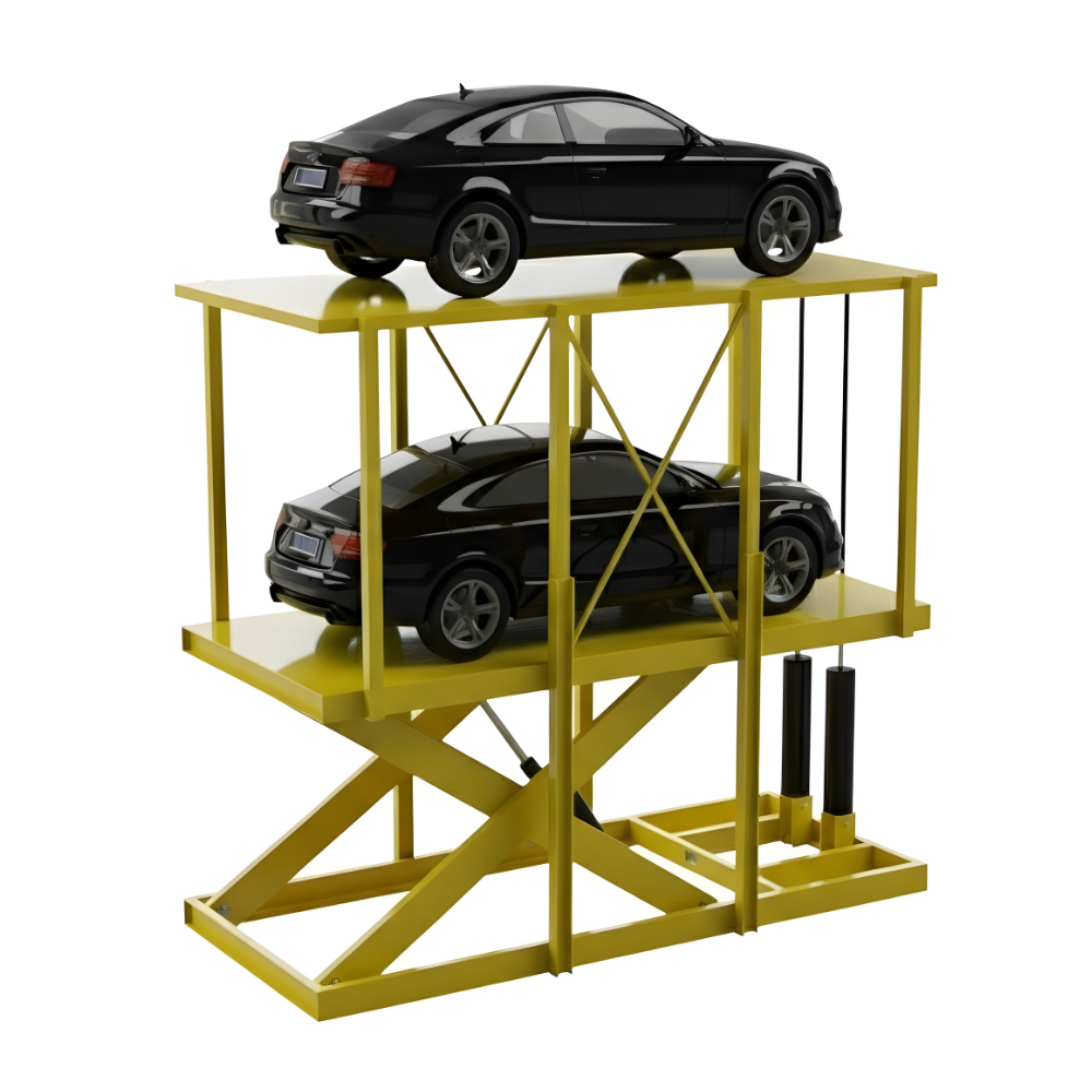 Car scissor lift double stage